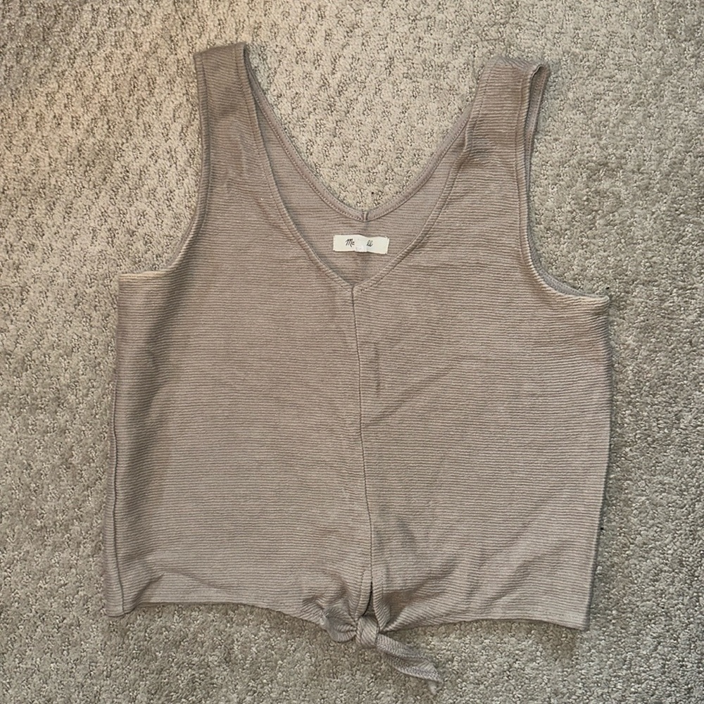 Women’s Green Madewell Front Tie Tank